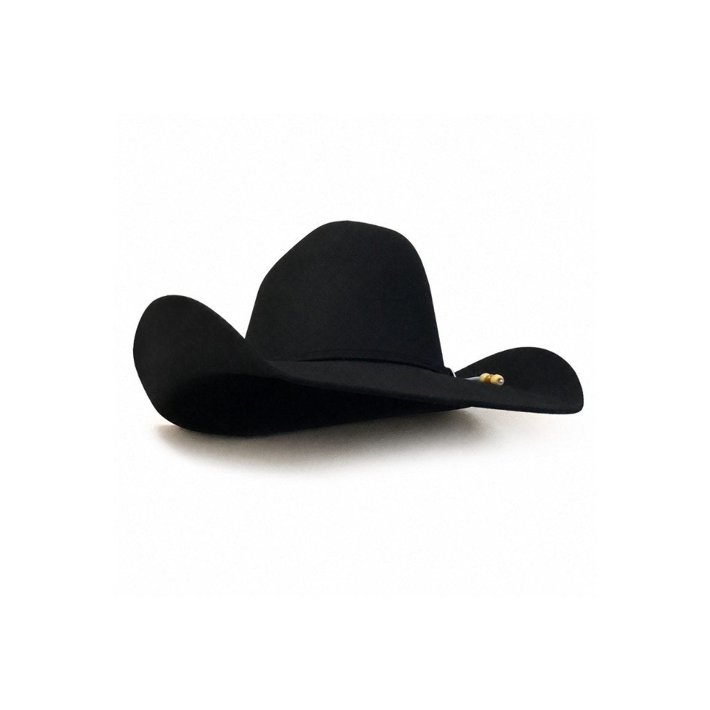 Chapéu Country Preto Premium – 100% Lã