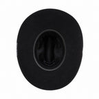 Chapéu Country Preto Premium – 100% Lã