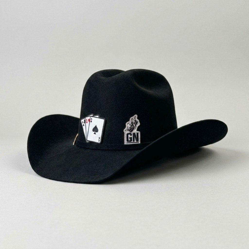 Chapéu Country Preto Premium – 100% Lã