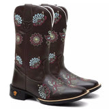 Bota Texana Feminina Mandala Azul