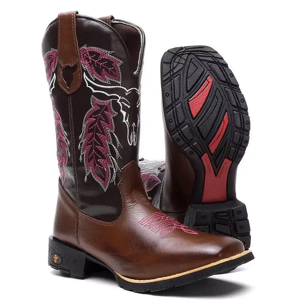 Bota Texana Feminina Cara de Boi