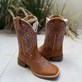 Bota Texana Feminina Tribal Roxo